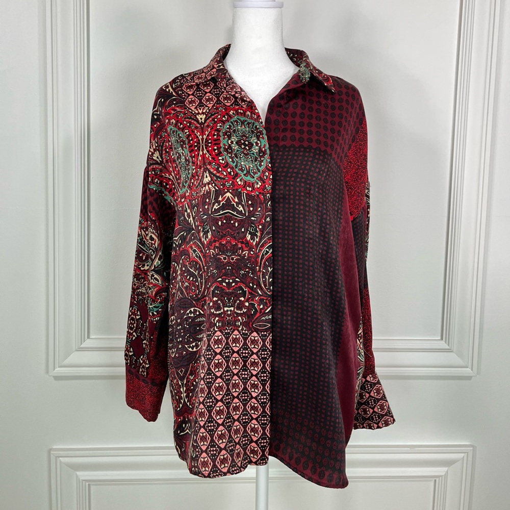Zara Button Blouse